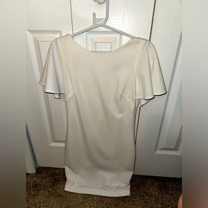 calvin klein white semi-formal dress, size small